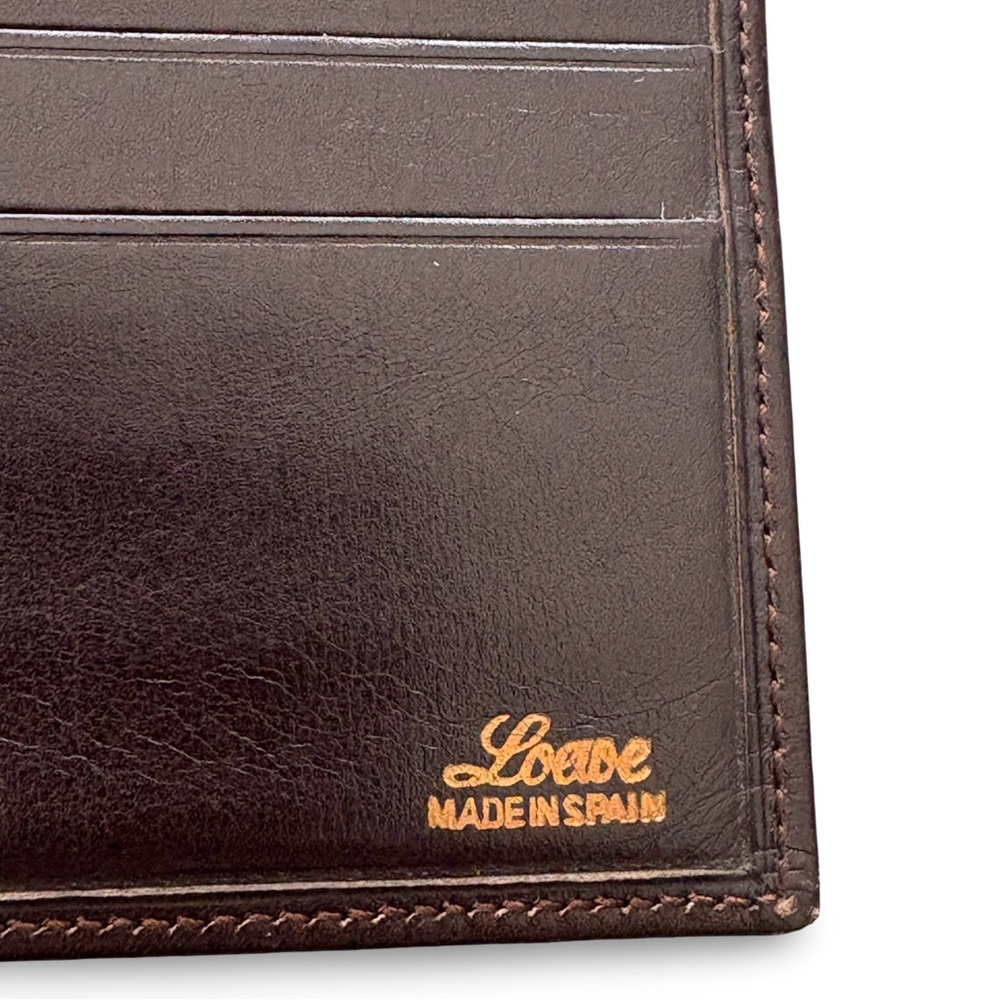 Loewe Dark Brown Leather Long Bifold Wallet - Picture 3 of 9